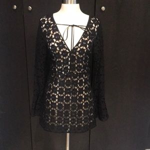 Free people black lave dress